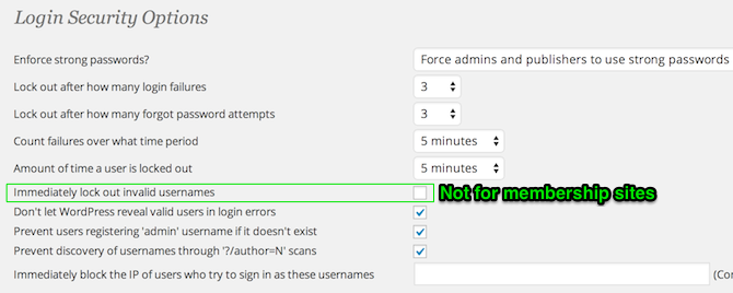 WordFence Login Security Settings